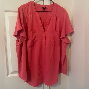 Torrid Plus Size 3x Harper Short Sleeve Blouse